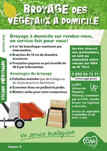 Broyage à domicile