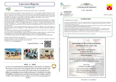 Bulletin municipal Le Beaucet - Flash info n° 178 août 2026