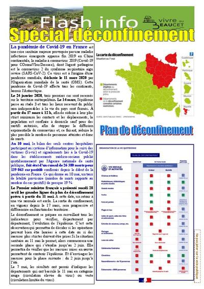 Bulletin municipal Le Beaucet - Flash Info spécial déconfinement